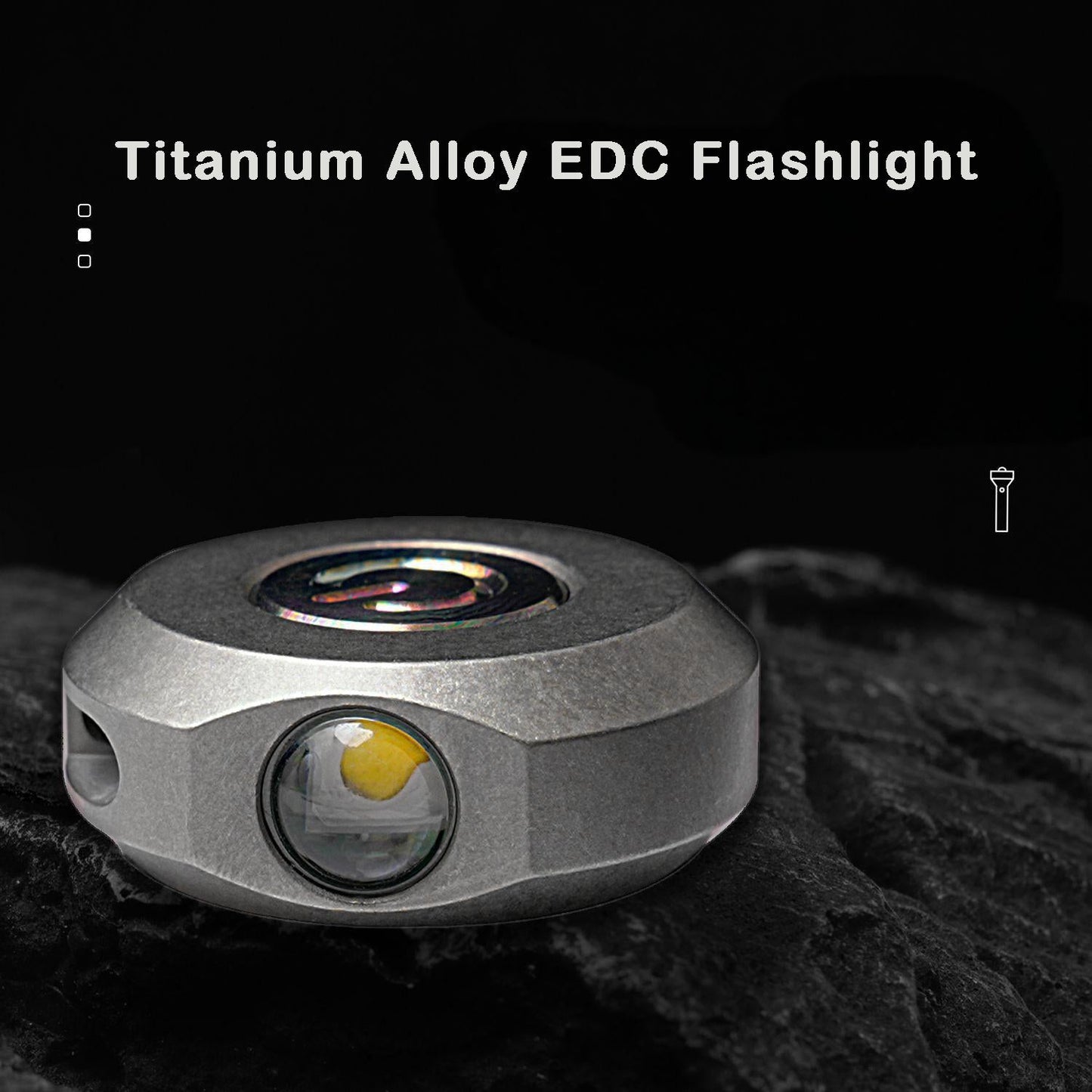 EDC Keychain LED Flashlight High Powerful Outdoor Light Self Defense Mini Torch Lighting Strobe Hiking Camping Ring King-0