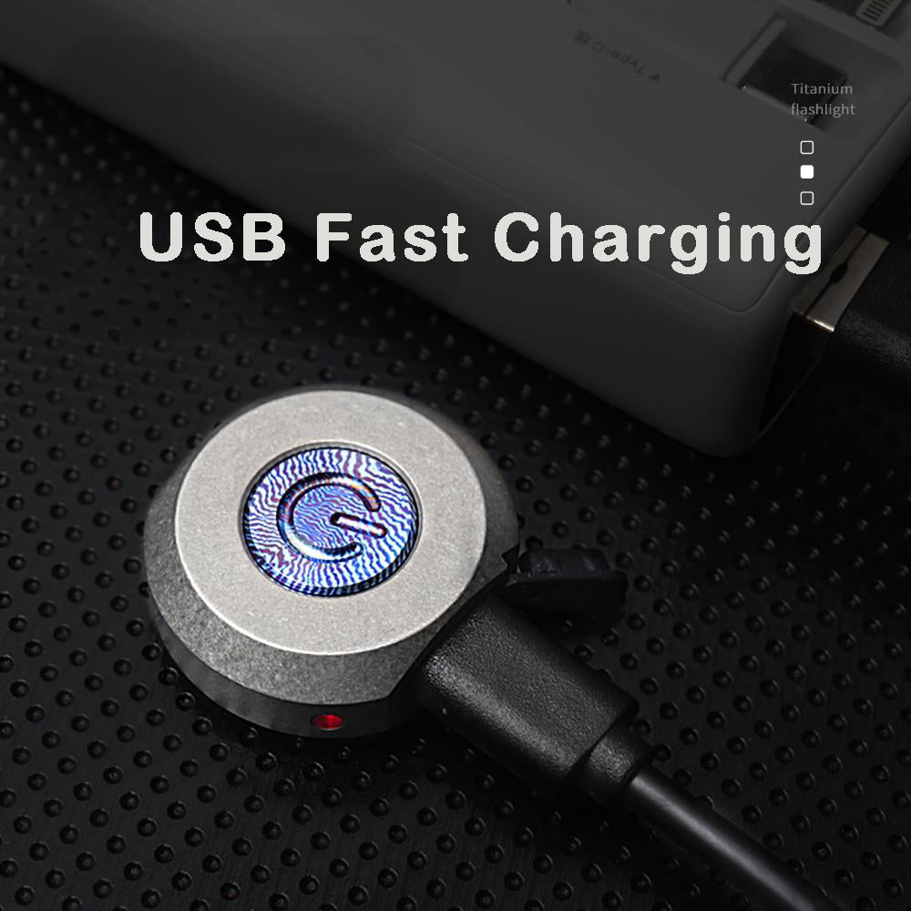 EDC Keychain LED Flashlight High Powerful Outdoor Light Self Defense Mini Torch Lighting Strobe Hiking Camping Ring King-1