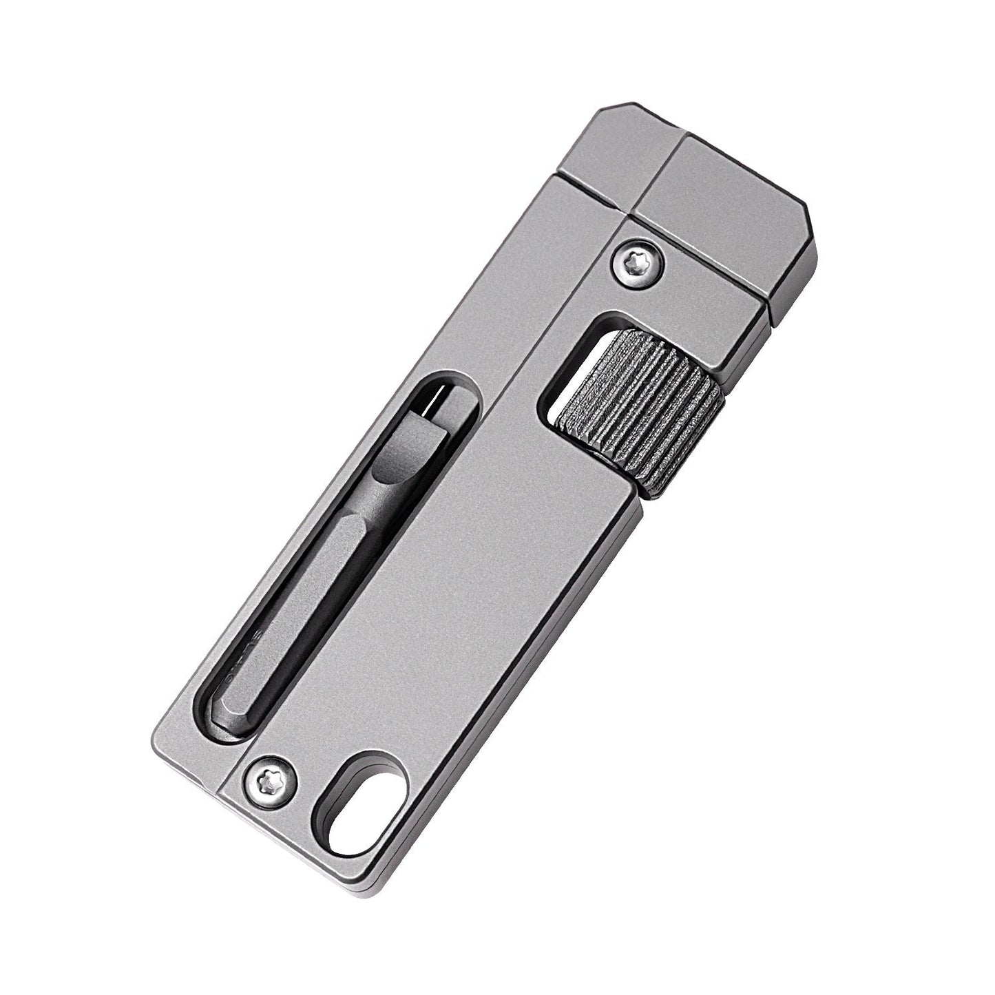 Titanium Alloy Screwdriver And Wrench Small EDC Multifunctional Tool Outdoor Portable Pocket Tool Gray New-4