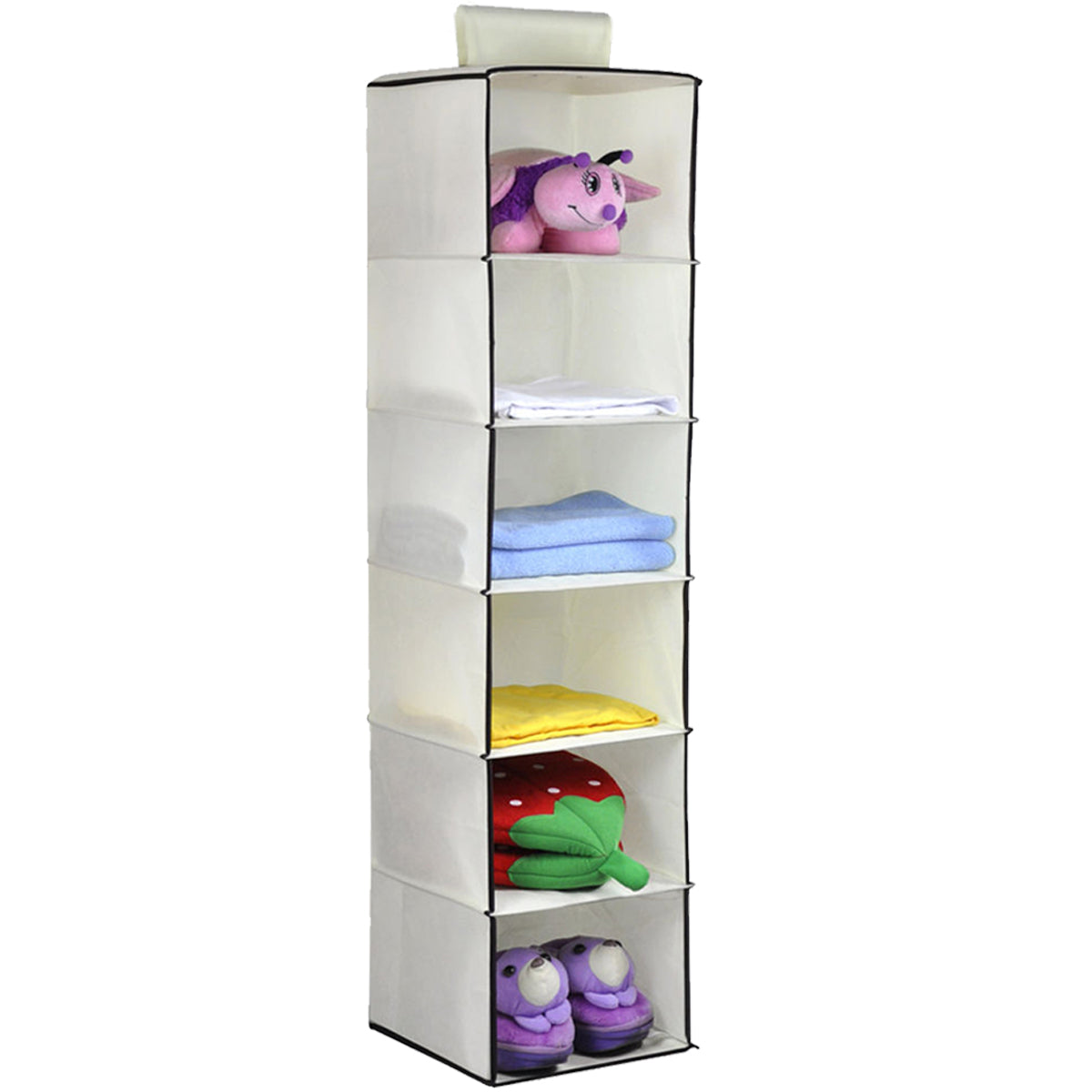 6 Pockets Garments Cloth Storage Hanger