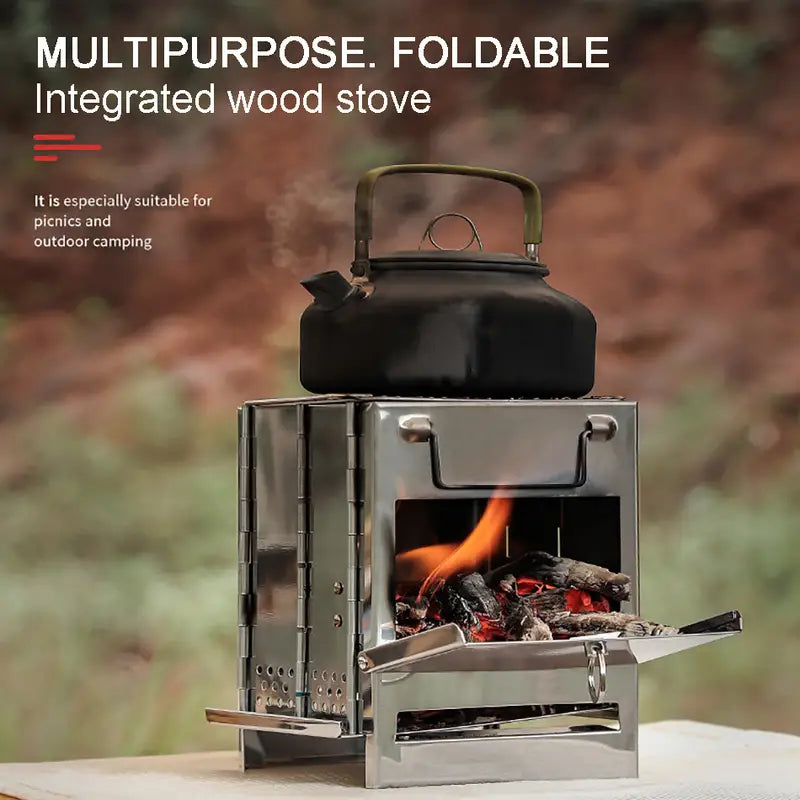 Stainless Steel Portable Camping Stove for Survival Cooking-1
