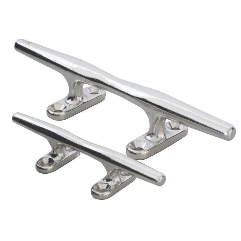 Open 316 Stainless Steel Open-base Deck Cleat 200 mm | 4Boats