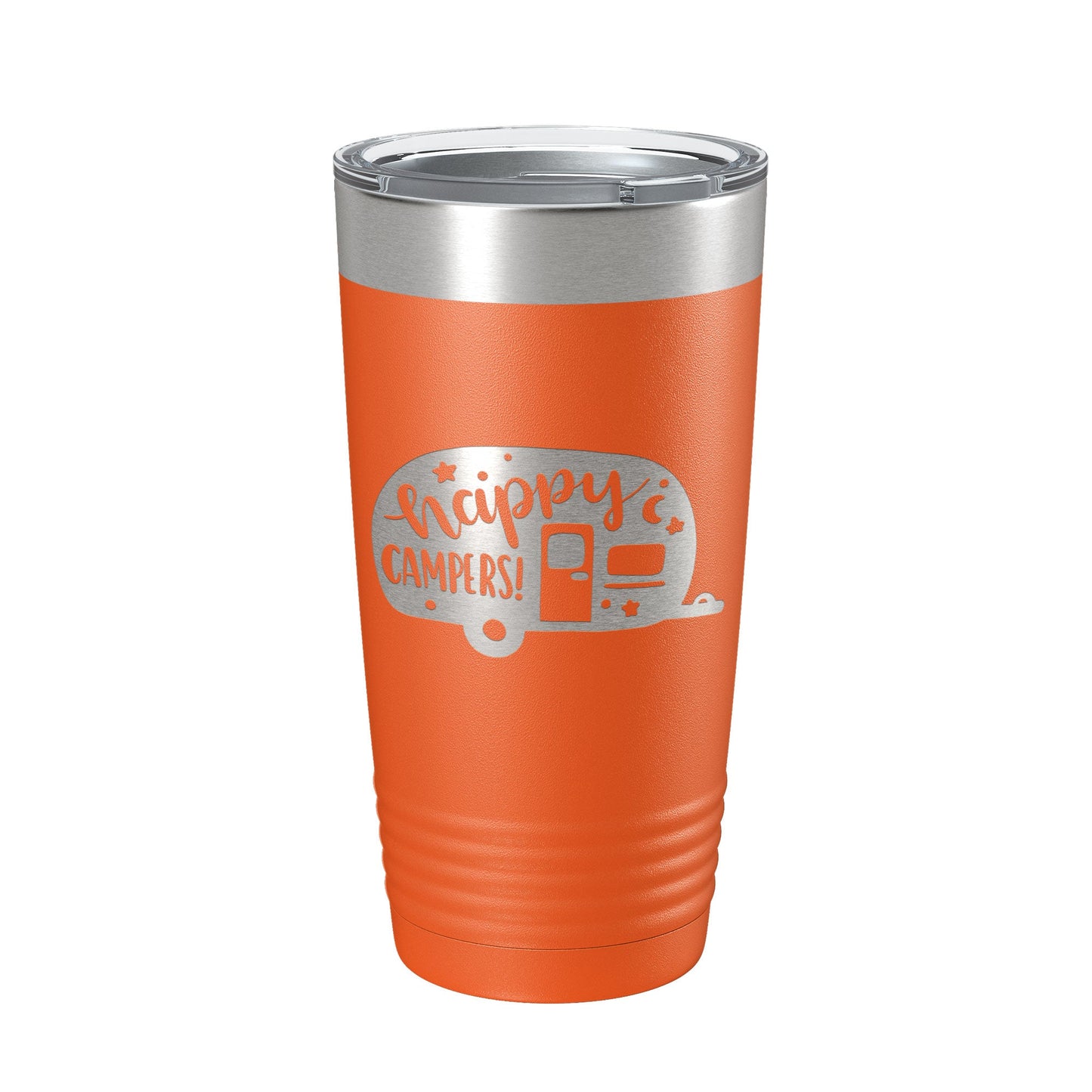 Happy Campers Tumbler RV Camping Travel Mug Gift Insulated Laser Engraved Coffee Cup Tent Outdoors 20 oz-17