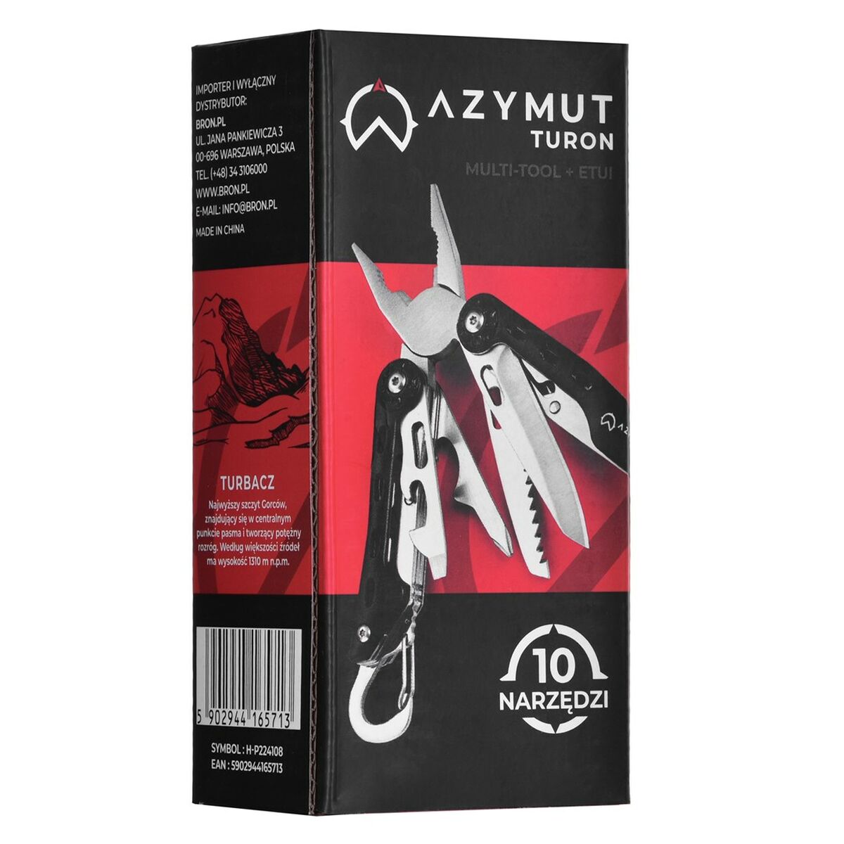 Multi-purpose knife Azymut H-P224108 Black Steel-1