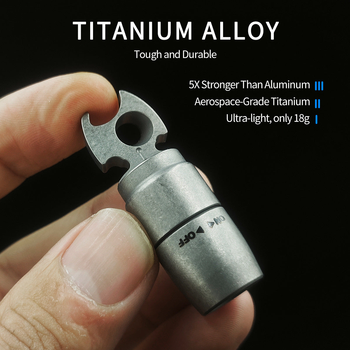 Keychain Flashlight EDC Pocket Flashlight with Bottle Opener-3