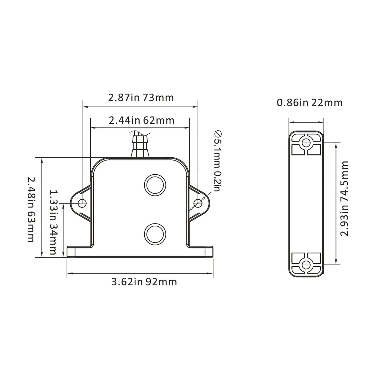 Seaflo Electric Field Bilge Switch — 12/24V | 4Boats