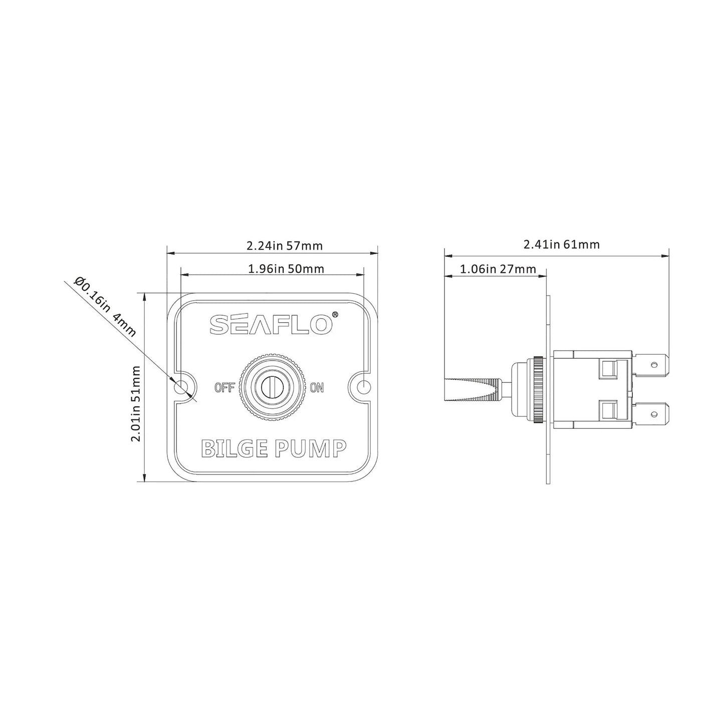 Seaflo Bilge Switch Panel — SP02 | 4Boats