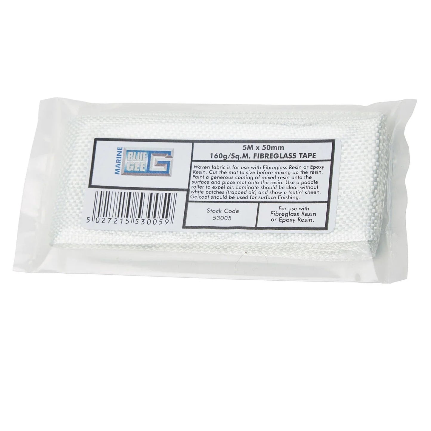 Gee Woven Fibreglass Tape 175 g/m² — 50 mm x 5 m | 4Boats