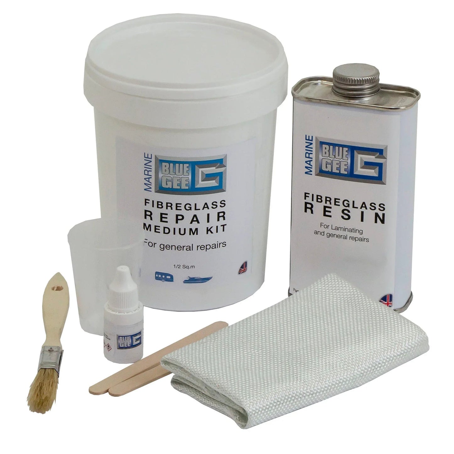 Gee Glass Fibre Repair Kit, Medium – 250 ml | 4Boats