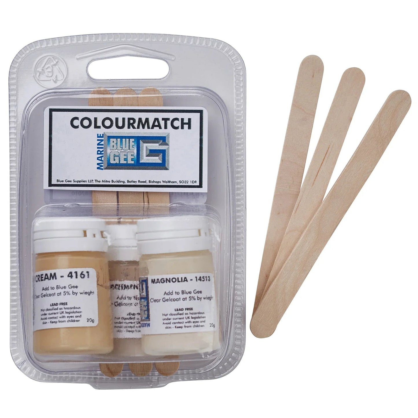 Gee Pigment Colourmatch Kit Off White – 3 × 20 g | 4Boats