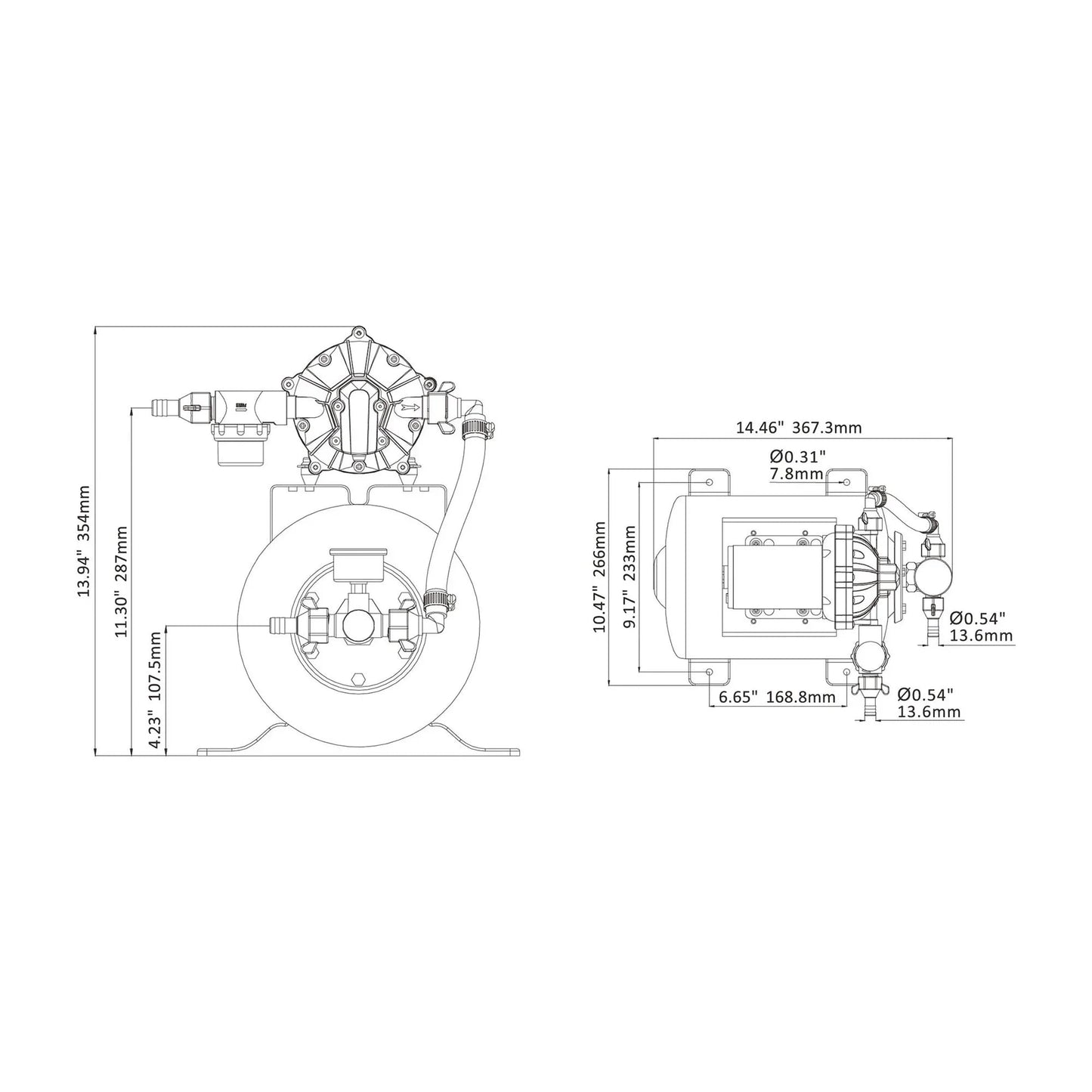 Seaflo Luxury Pump Accumulator 8 L 12V Pressure | 4Boats