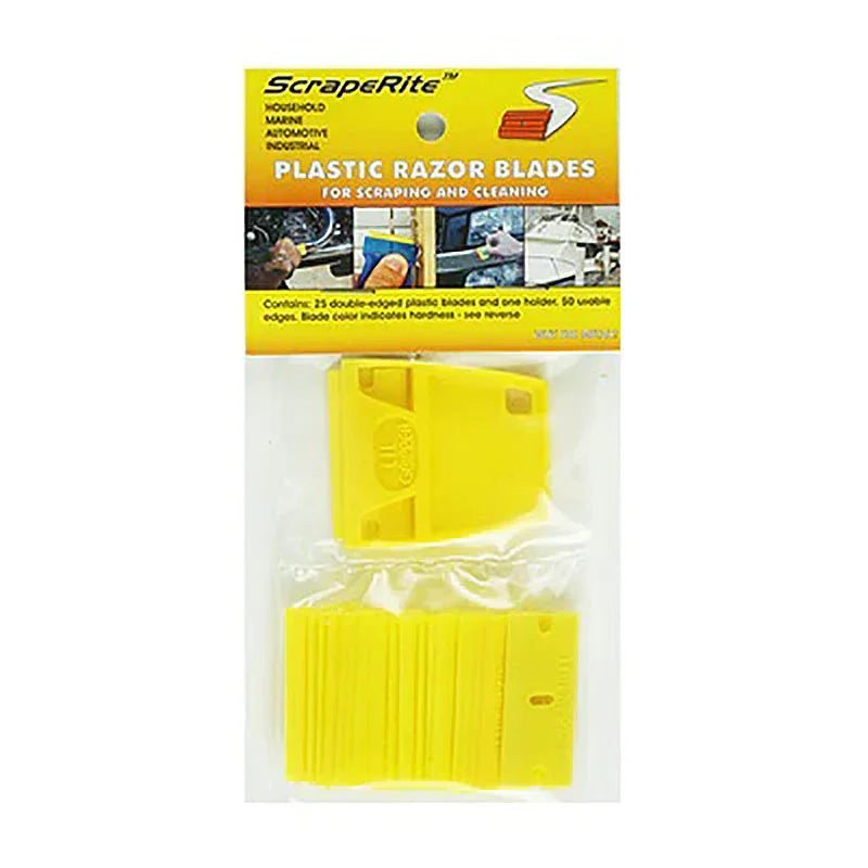 Swobbit Acrylic Holder & 25 Blades | Plastic Scraper | 4Boats