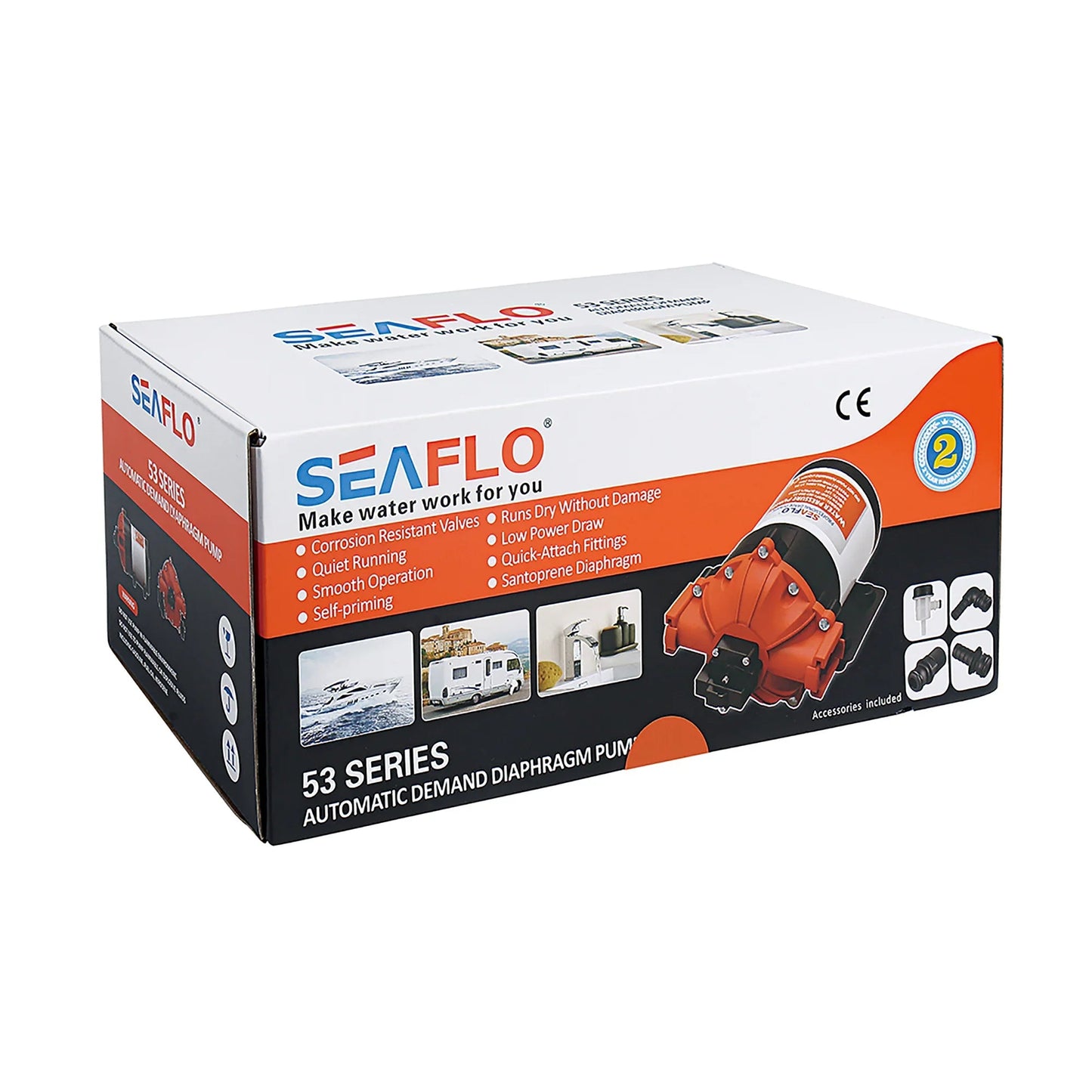 Seaflo Water Pressure Pump 53 Series 24V — 26.5 L | 4Boats