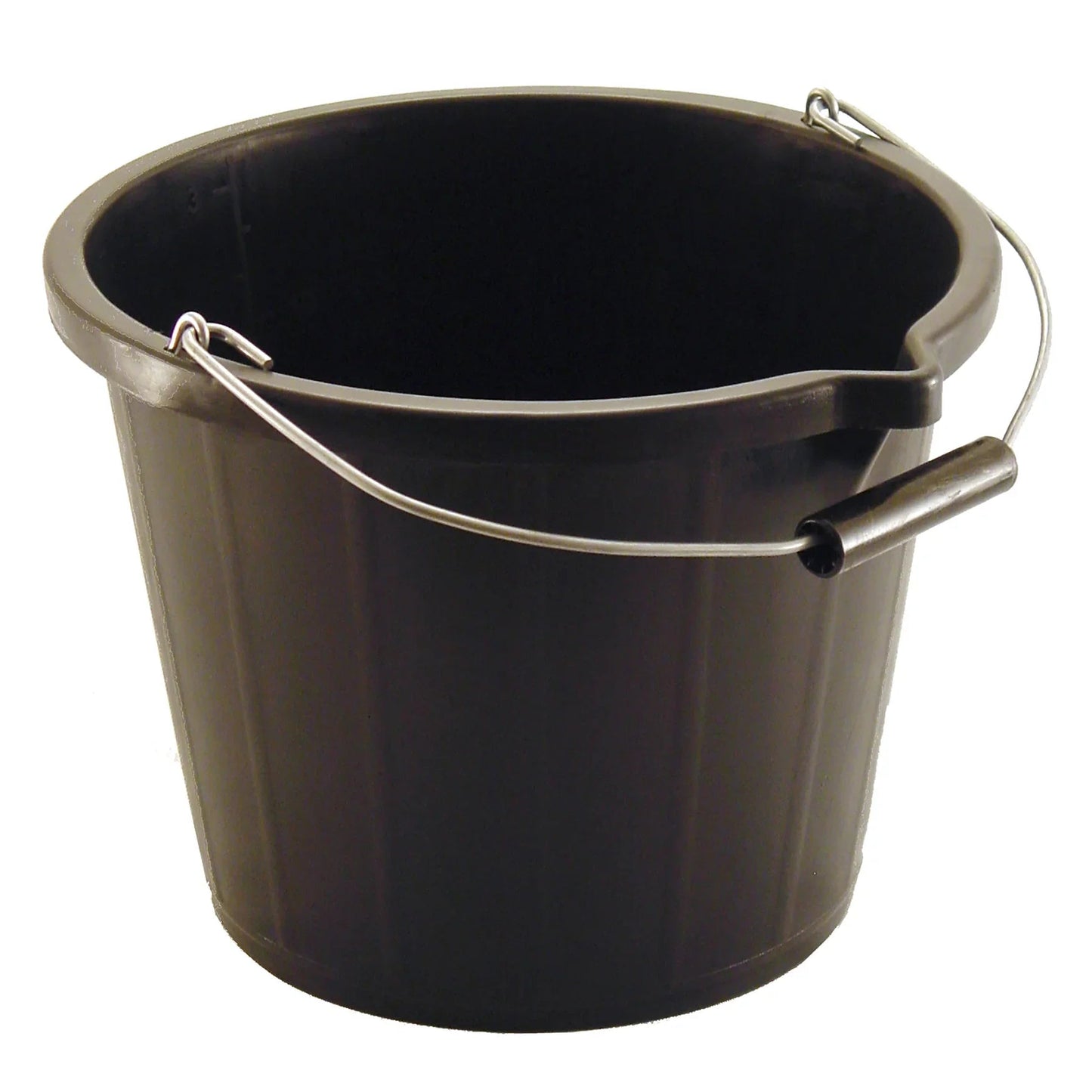 3 Gallon Black Builders Bucket with Pourer | 4Boats