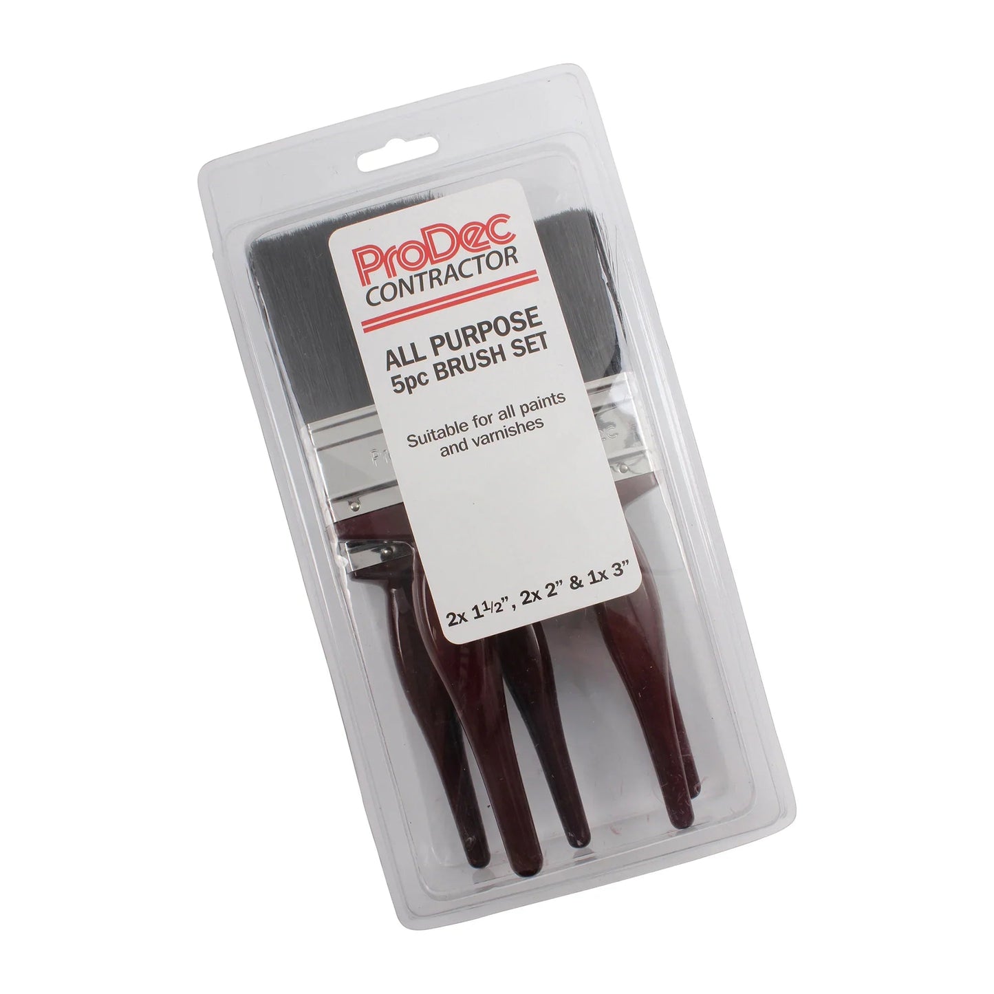 ProDec 5-Piece All-Purpose Paint Brush Set | 4Boats