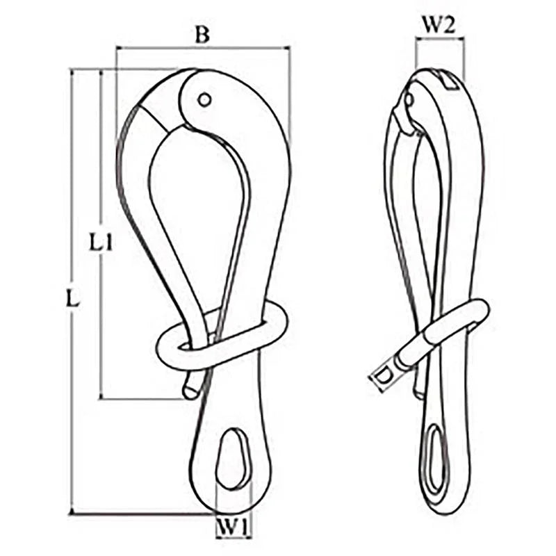 Talamex Pelican Pelican Pelican Hook with Link 150 mm | 4Boats