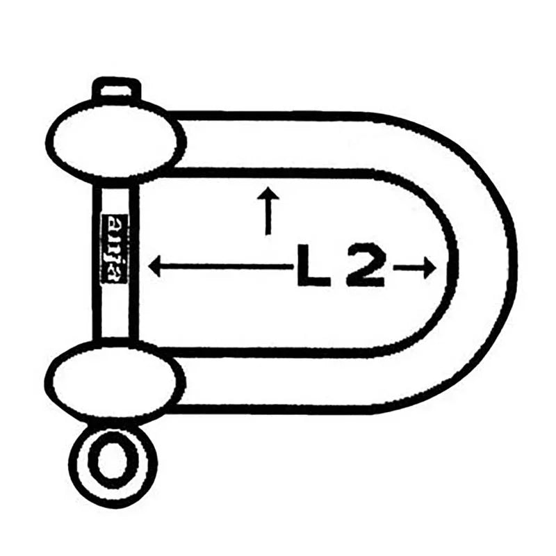 Talamex Shackle Shackle Shackle D 16 mm Galv. | 4Boats
