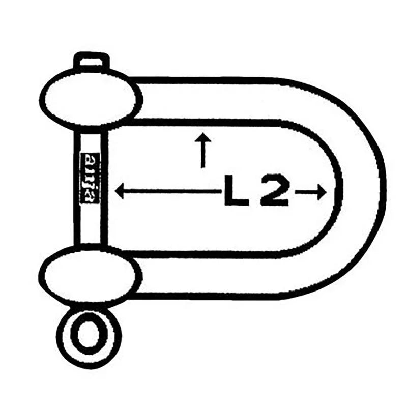 Talamex Shackle Shackle Shackle D 19 mm Galvanised | 4Boats