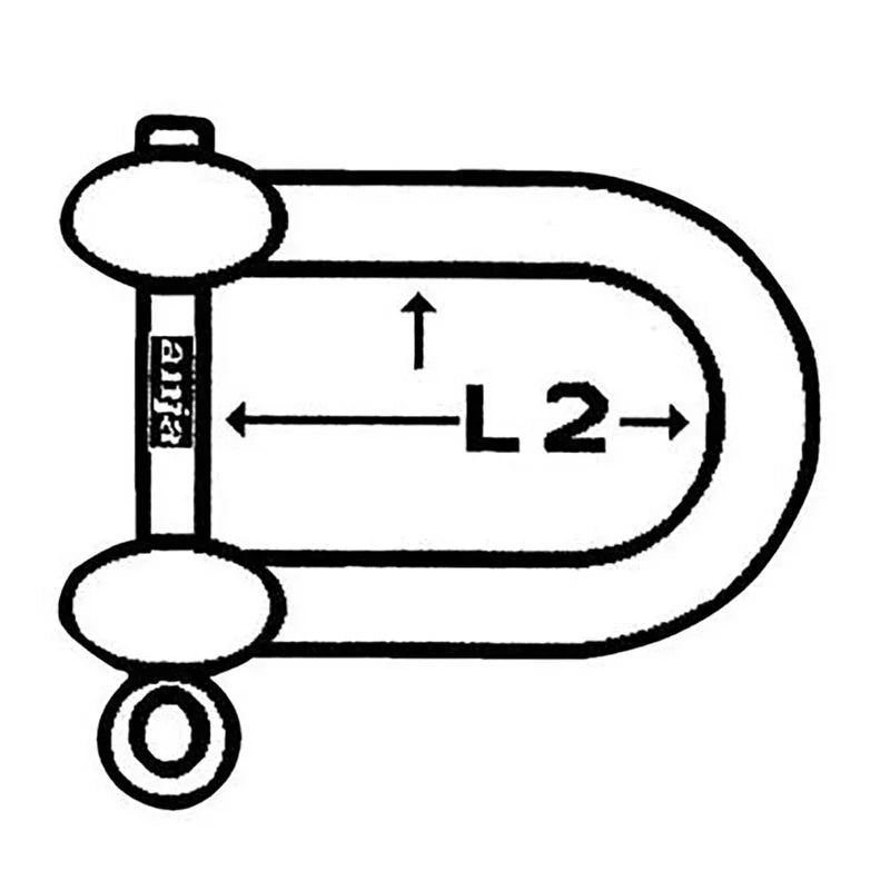 Talamex Shackle Shackle Shackle D 22 mm Galvanised | 4Boats