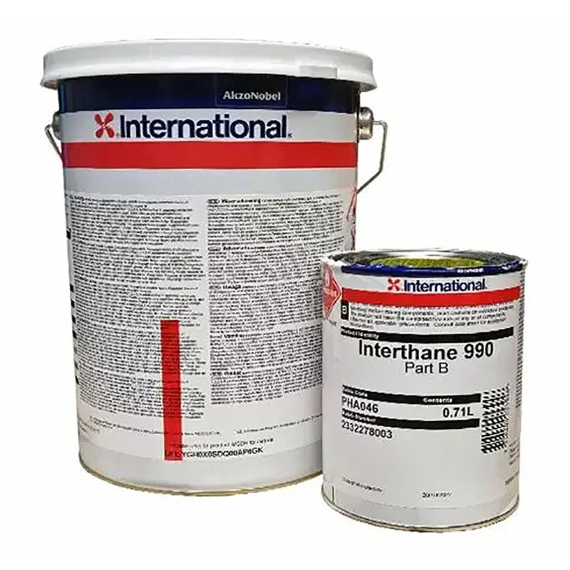 Paints Interthane 990 Red 5L — High-build Polyurethane | 4Boats