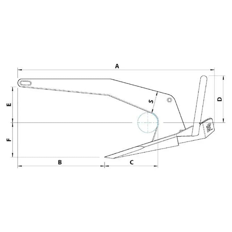 Rocna Anchor Anchor Anchor Galvanised 20kg | 4Boats