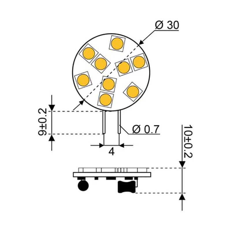 Talamex S | Led S | Led S | Led 9 G4 Side Dimmable 10 | 30V L | 4Boats