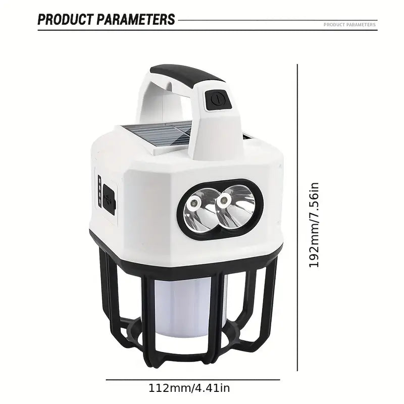 Solar Powered Camping Lantern with Multifunctional Charging - Your Ultimate Outdoor Companion-4