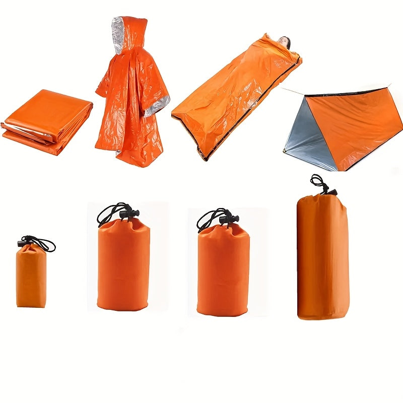 Outdoor Survival Camping Tent & Blanket Set (4 pcs)-0