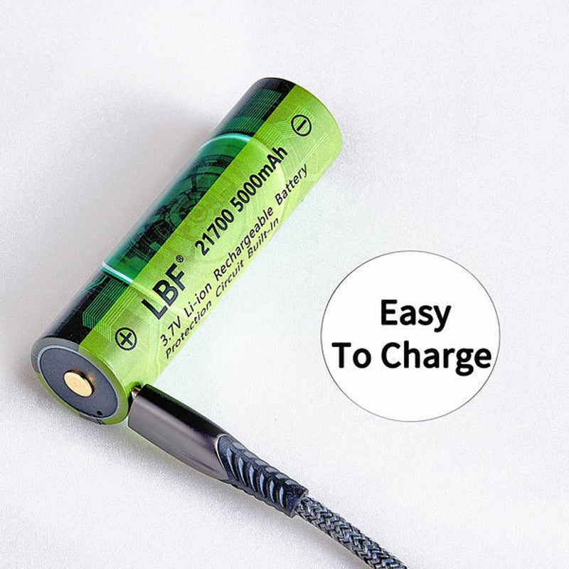 LBF 21700 5000mAh Protection Circuit Built-in Protected 3.7V Type-C Lithium-ion Battery