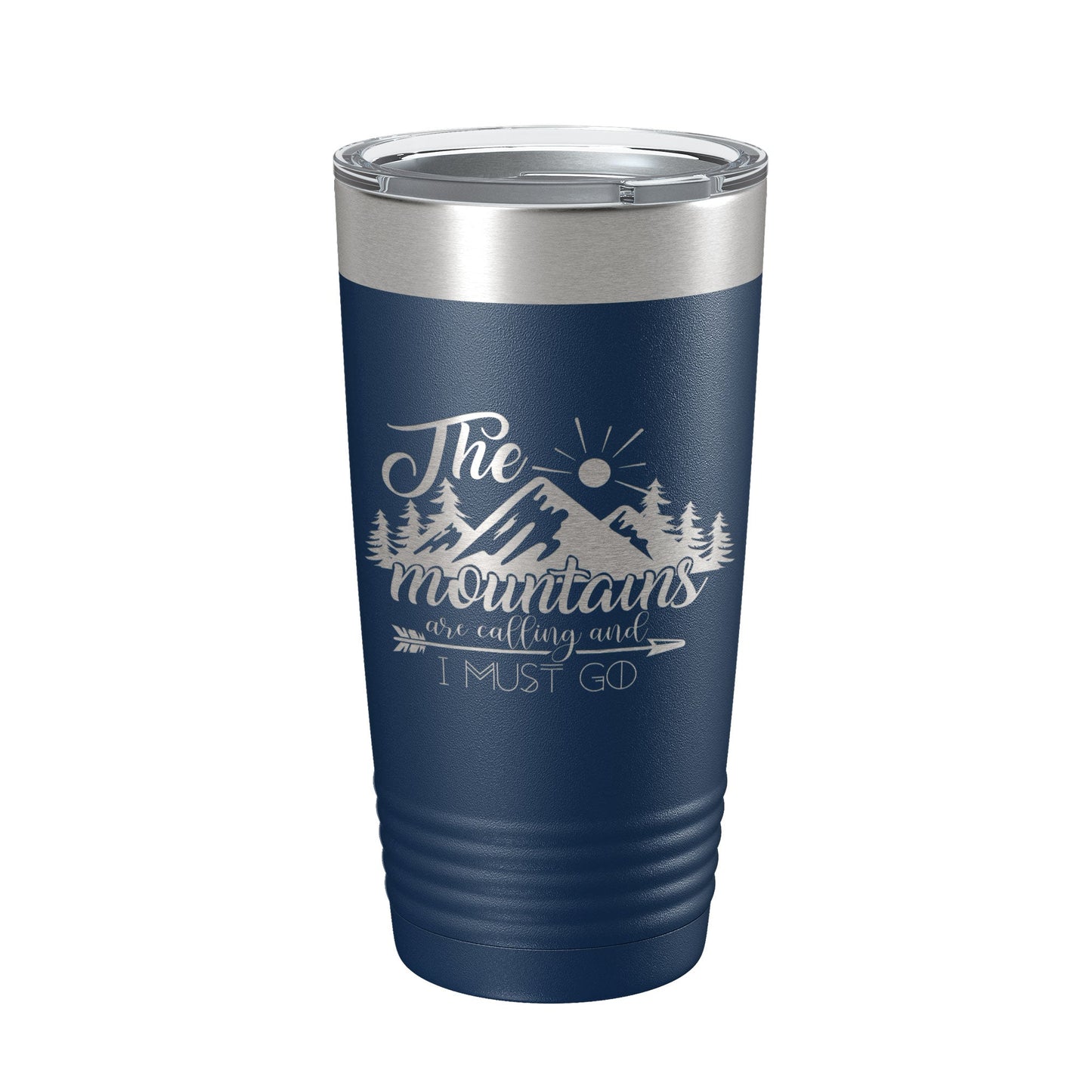 Mountains Are Calling And I Must Go Tumbler Outdoors Travel Mug Insulated Laser Engraved Coffee Cup Camping Hiking Gift 20 oz-8
