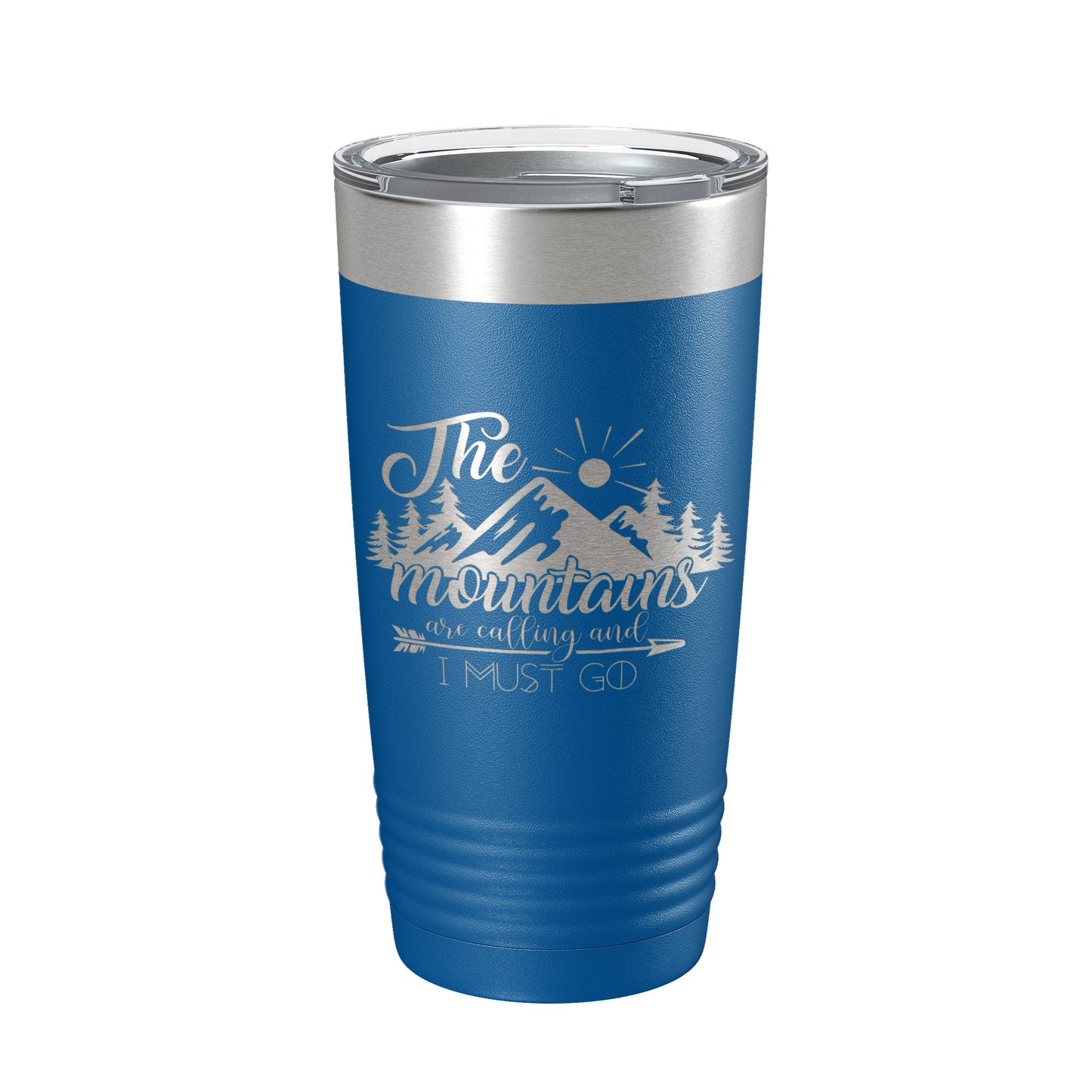 Mountains Are Calling And I Must Go Tumbler Outdoors Travel Mug Insulated Laser Engraved Coffee Cup Camping Hiking Gift 20 oz-6