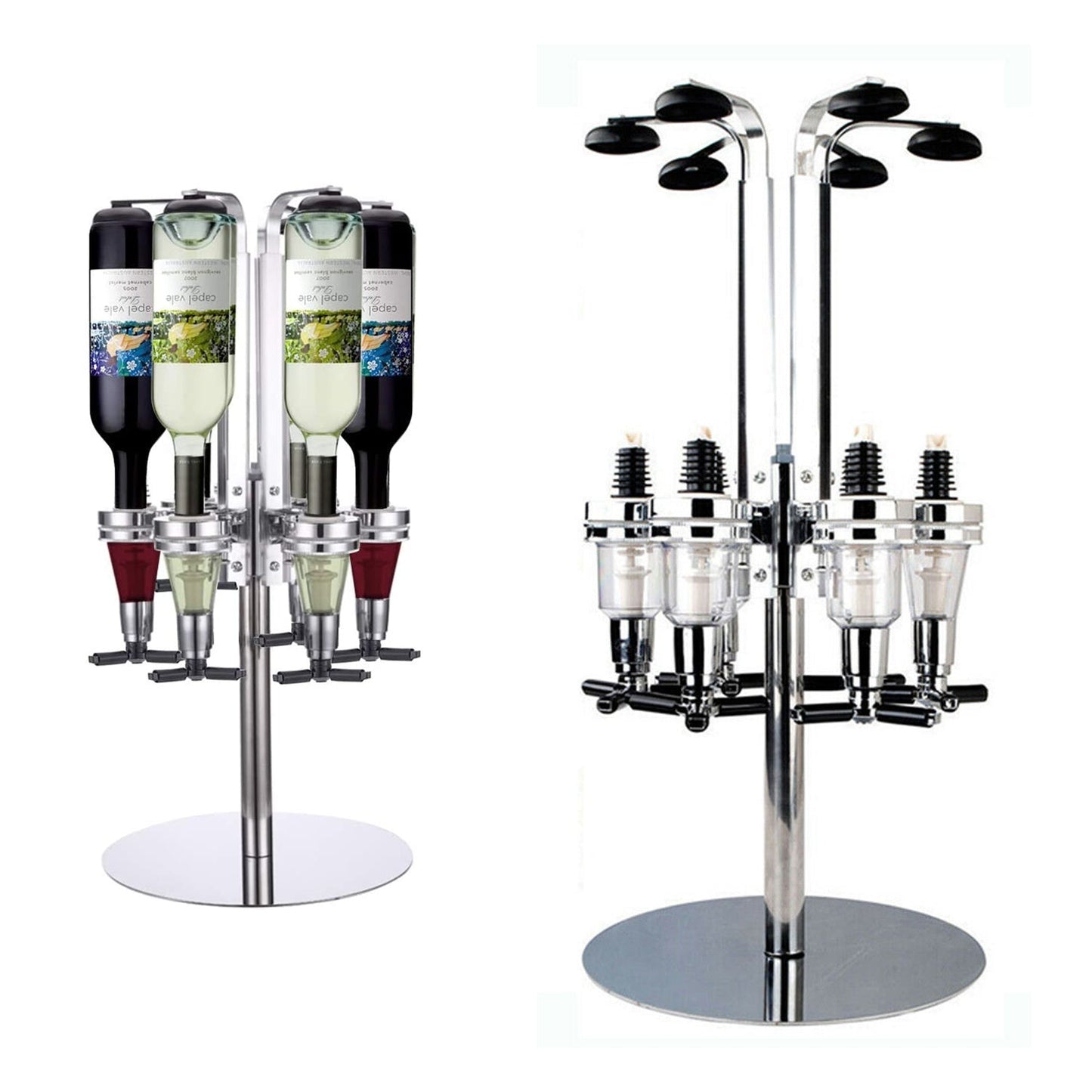 6 Bottle Rotary Drink Stand Dispenser