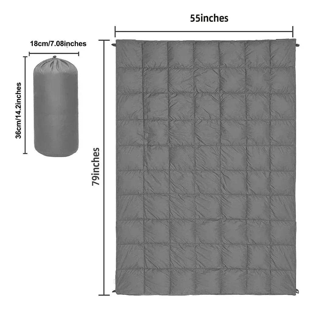 Portable Camping Quilt Travel Blanket for Outdoor Adventure-1