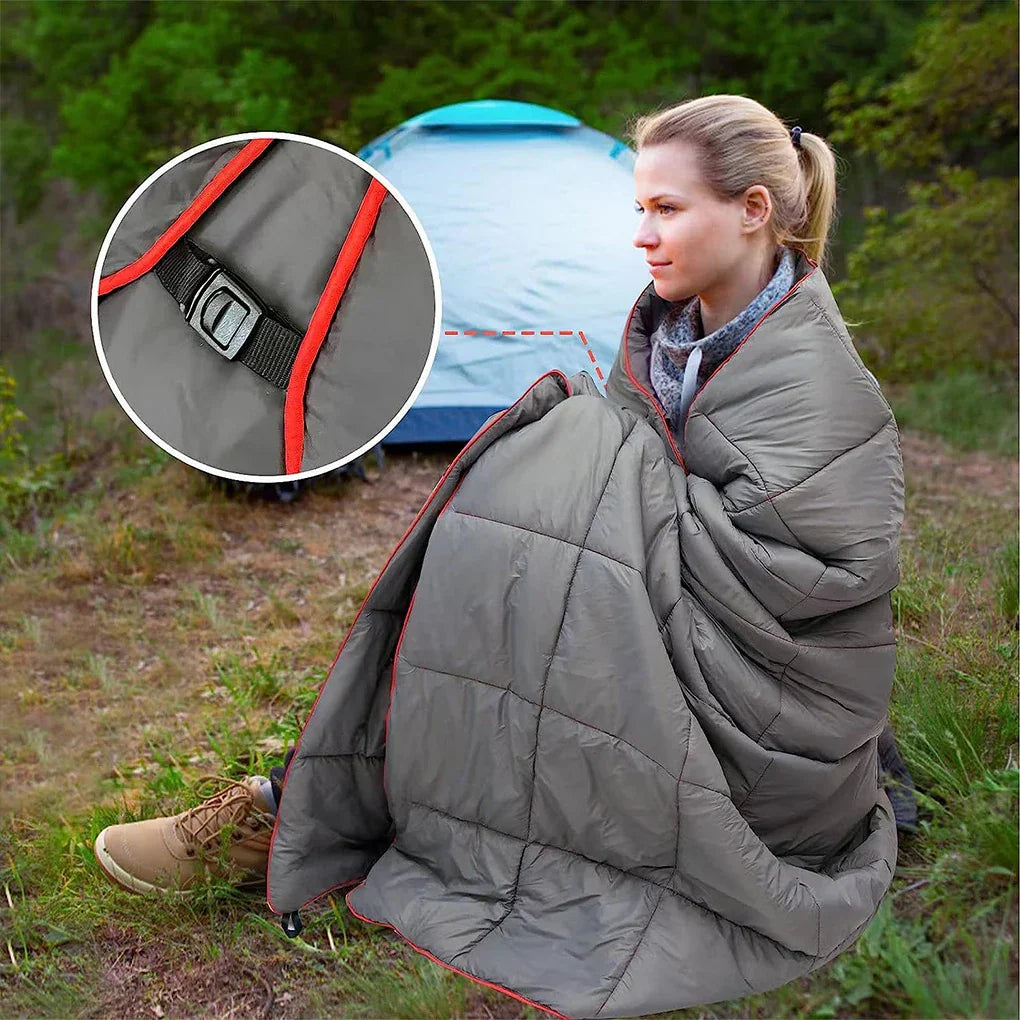 Portable Camping Quilt Travel Blanket for Outdoor Adventure-2