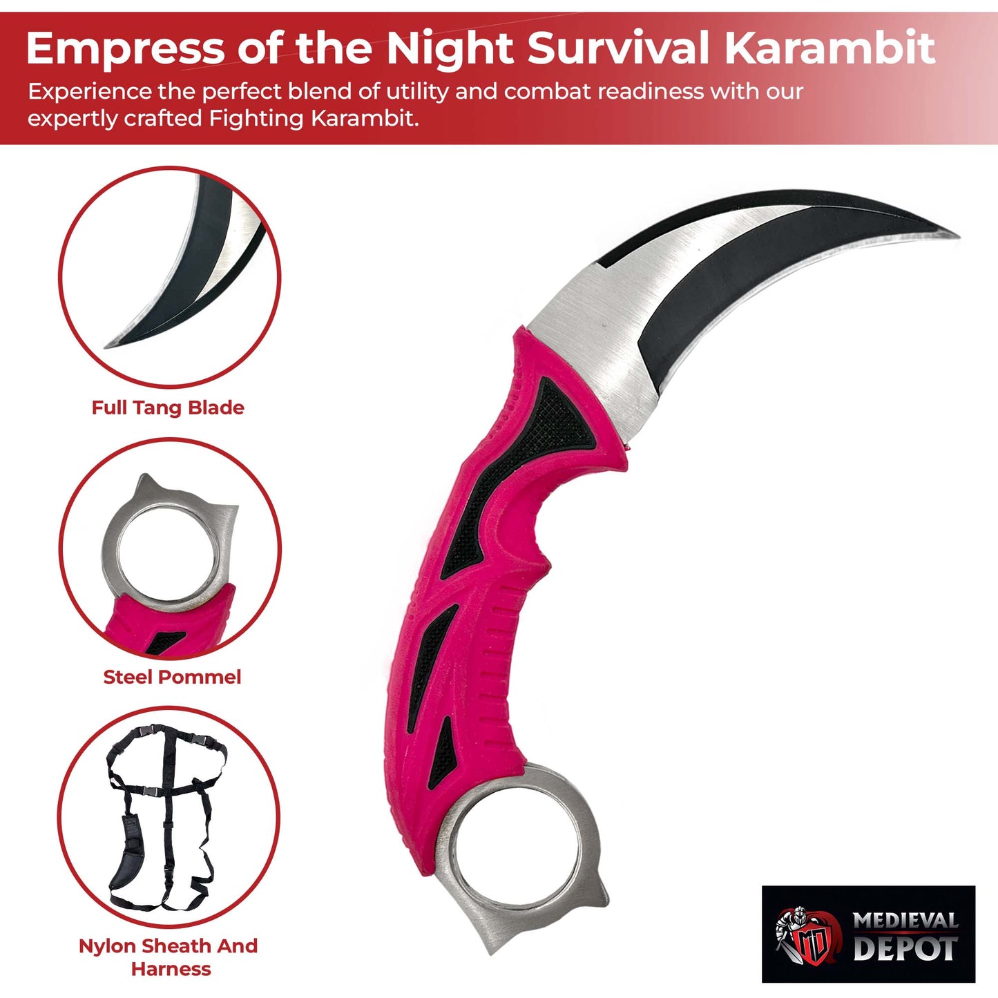 Empress of the Night Fixed Blade Survival Karambit-2