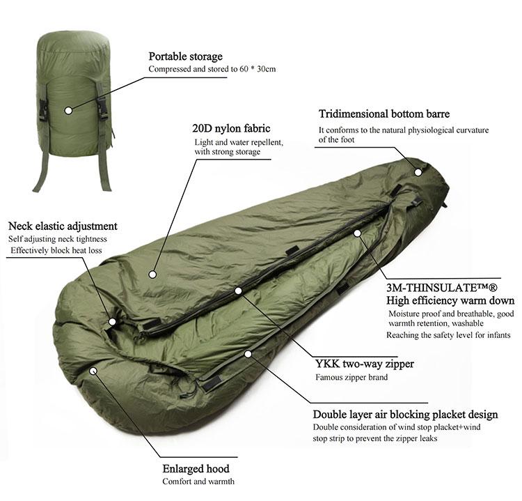 Emerson Blue Label Cold peak Polar sleeping bag (-15 deg)
