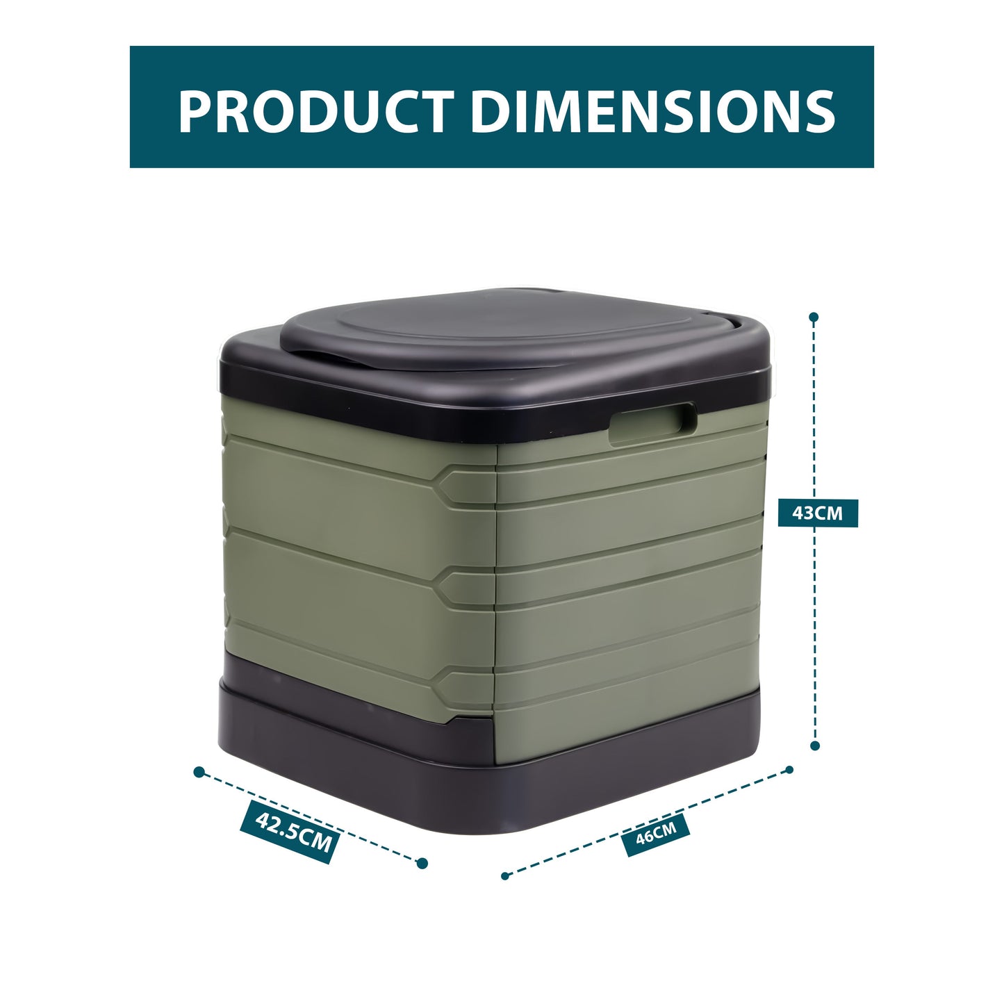 24L Portable Folding Camping Toilet