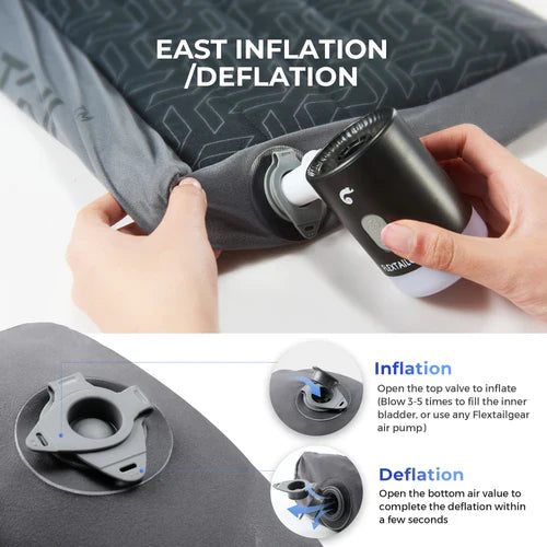 Flextail ZERO Pillow - B Shape Inflatable Camping Air Pillow (Thick Version)