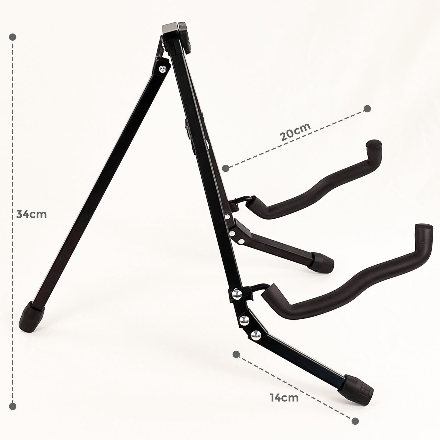 Foldable Music Guitar Stand (Black)