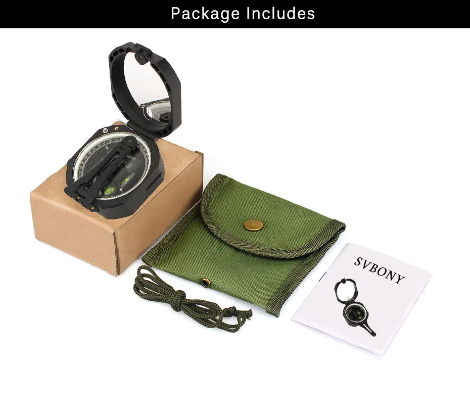 Svbony Professional Military Compass Outdoor Survival Camping Equipment Pocket Compasses Lightweight Wholesale 5 Pcs for prepper