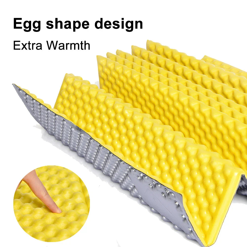 Waterproof Portable Camping Mat Foam Sleeping Pad Yellow-2