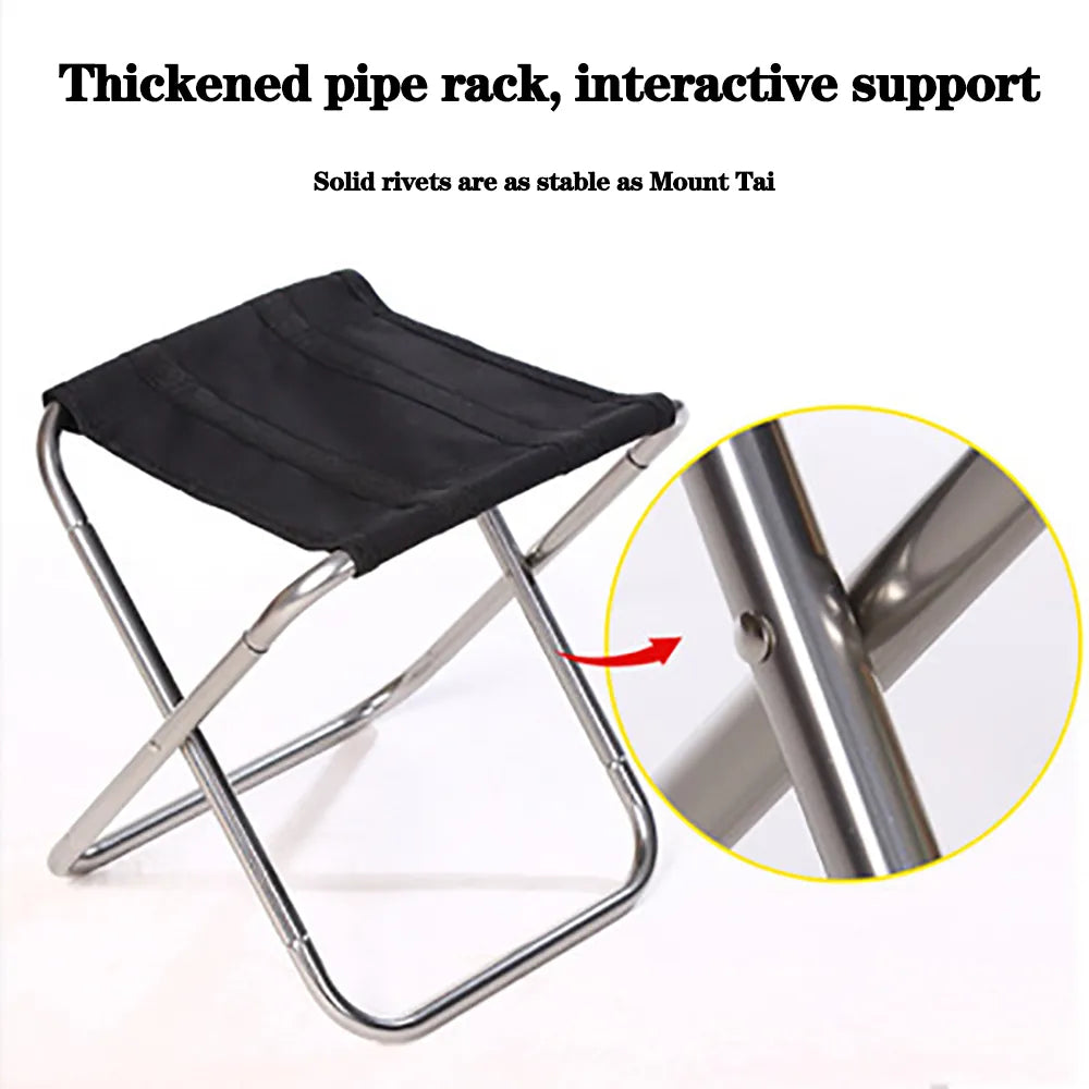 Folding Portable Outdoor Stool - Ultra-Light Bench for Travel and Camping-4