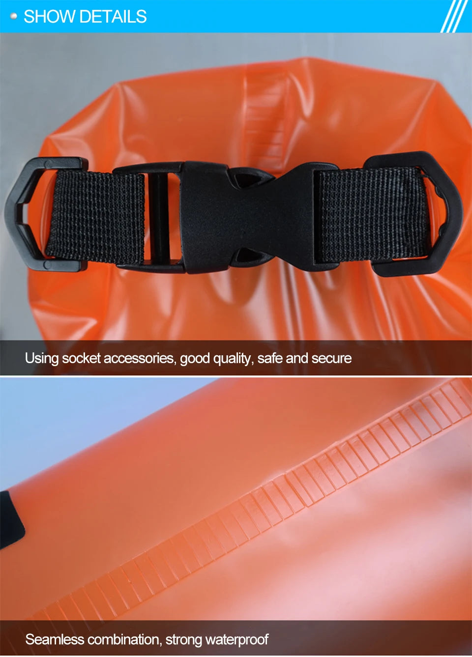 Waterproof Swimming Bag Dry Sack 5L/10L/15L/20L Waterproof Floating Dry Gear Bags For Boating Fishing Rafting Swimming