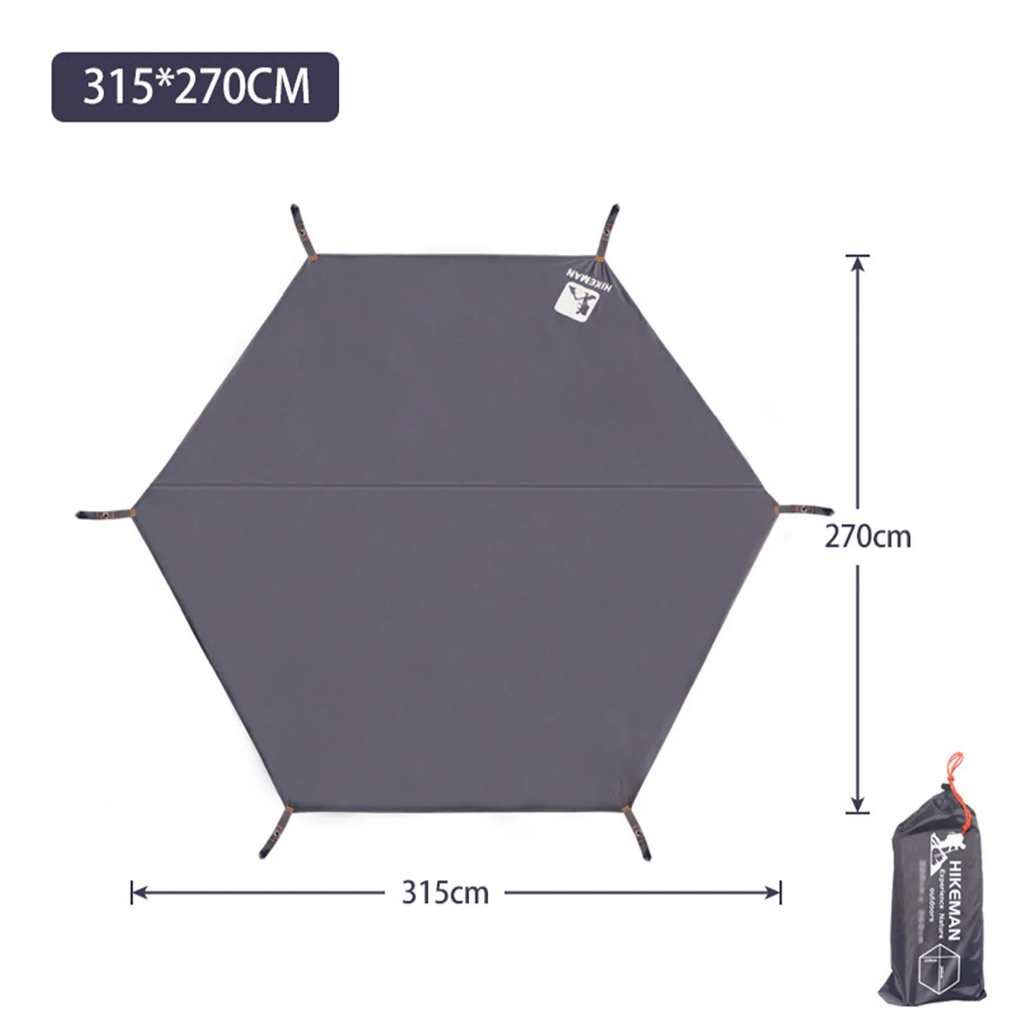 Waterproof Hexagonal Ground Cloth Mat for Camping-4