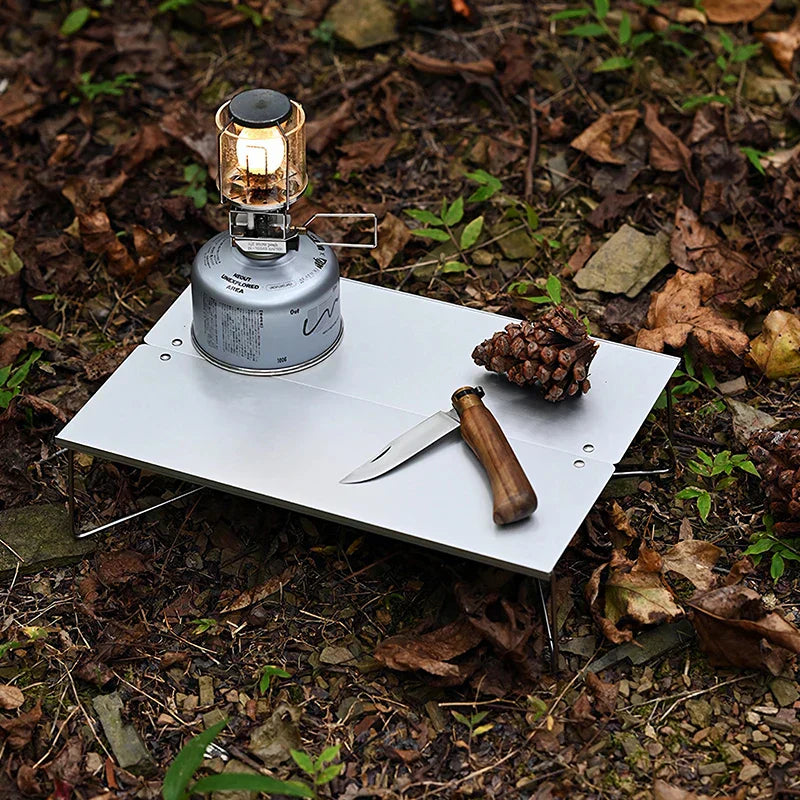 Ultralight Mini Outdoor Folding Table - Aluminum Alloy Camping Table-4