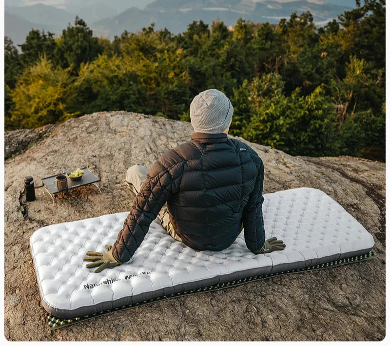 Inflatable Pad 6.5 R-Value Thermal Air Mattress White-1
