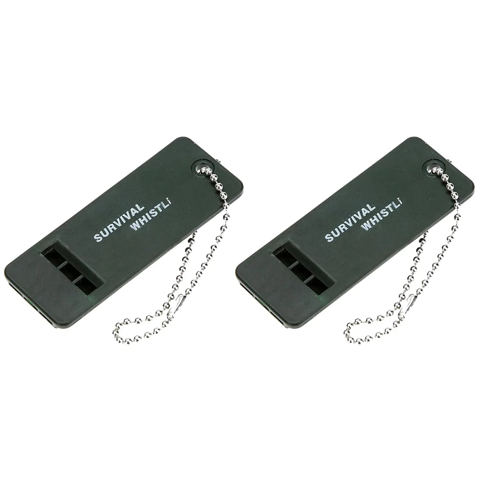 1-10PCS 3-Frequency Whistle High Decibel Survival Whistle Outdoor Hiking Camping Whistle Hunting Whistle Emergency Survival Tool