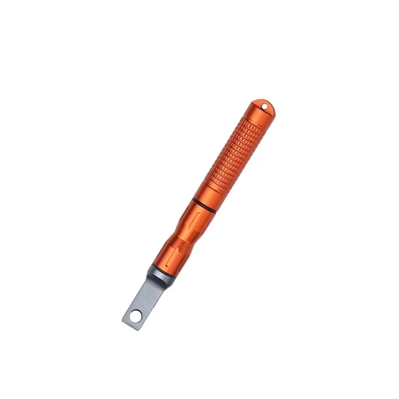 New Wilderness Survival Portable Flint Kit - Magnesium Fire Starter Stick with Wooden Handle for Camping Outdoor Equipment Tool