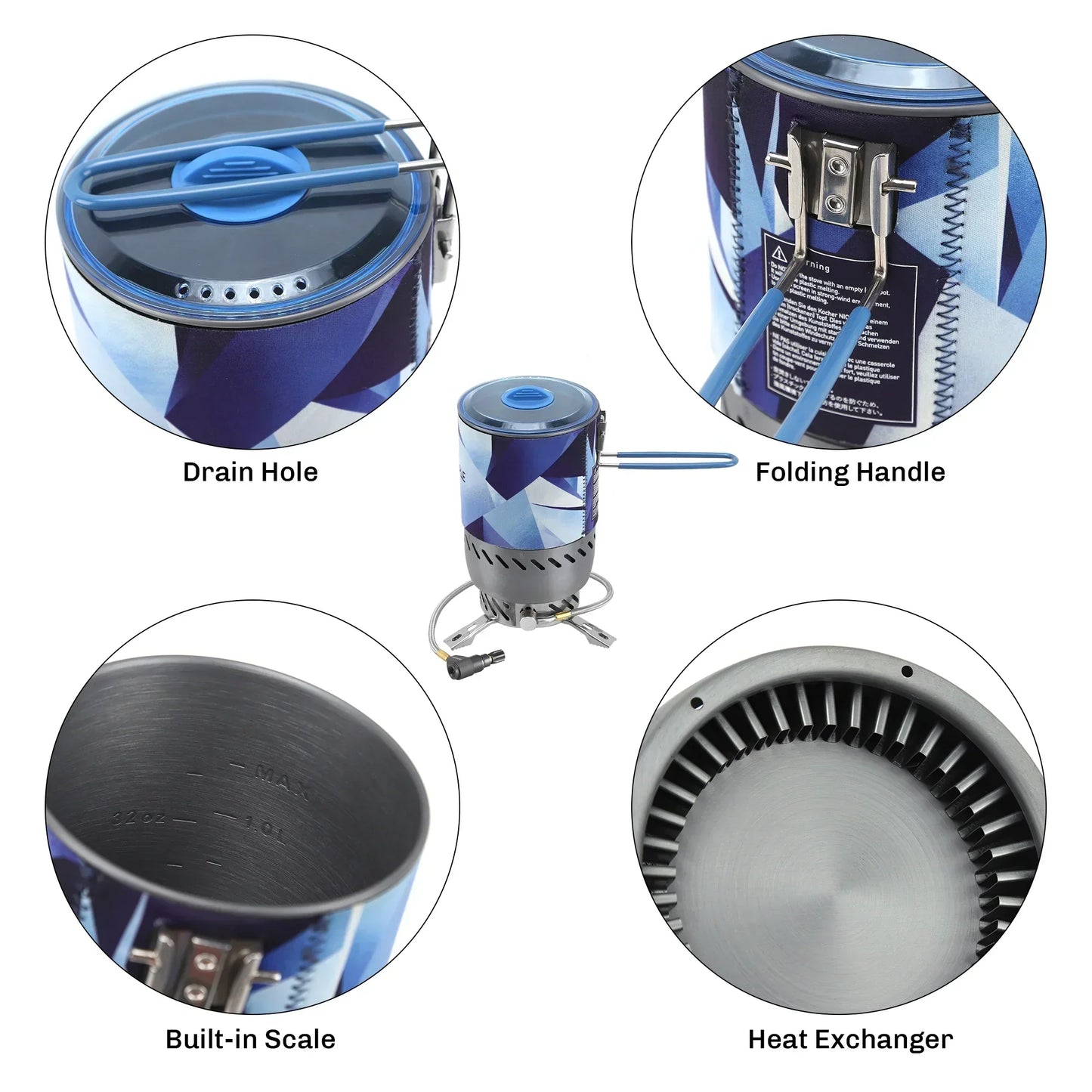 Radiant Stove System Compact Windproof Heat-3