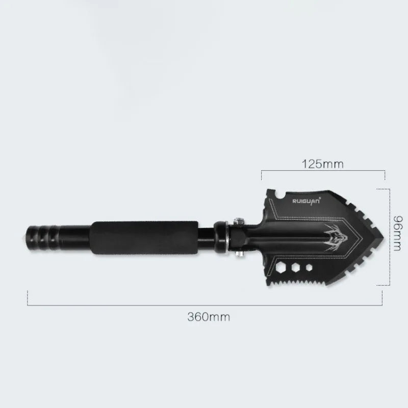 Outdoor Engineering Shovel Folding Multi-function Survival Shovels Steel Small Fishing Shovels Truck Mounted Military Tools